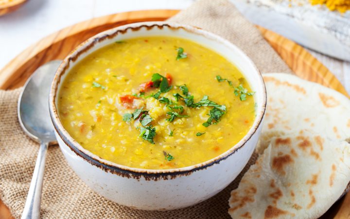 Plant-based lentil dahl recipe