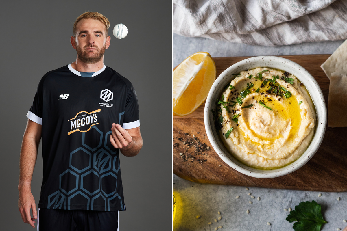 Vitality The Hundred cricket players hummus